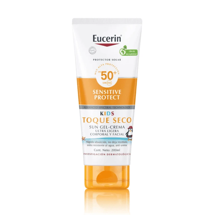 eucerin sun kids sensitive protect gel crema spf50 skinboutique guatemala