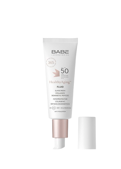 BABE fotoprotector healthy aging fluid spf50+ skinboutique guatemala